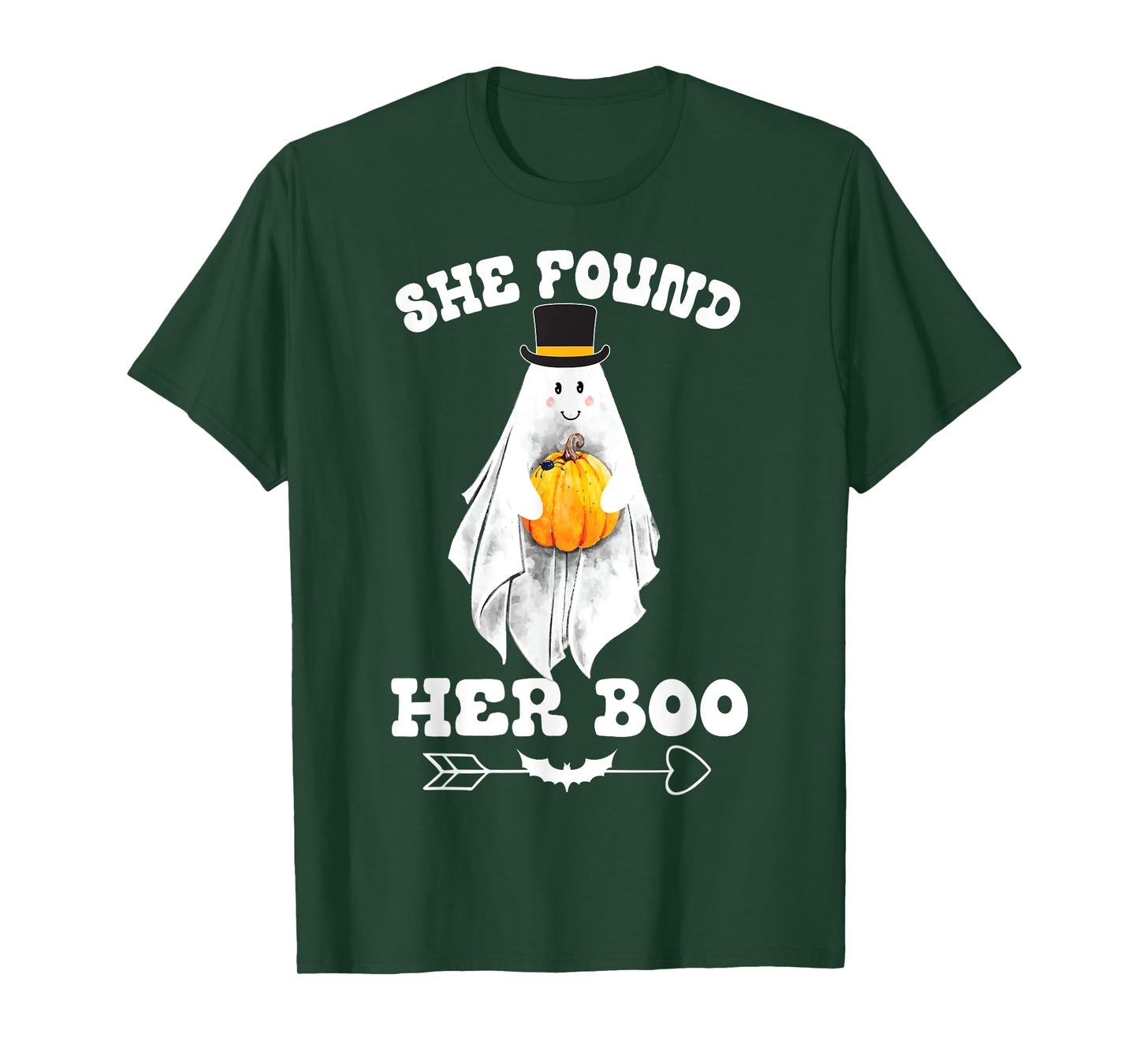I Found My Boo She Found Her Boo Funny Couples Halloween T-Shirt