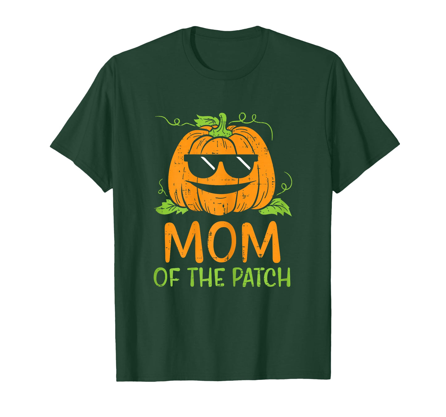 Pumpkin Mom Of The Patch Halloween Family Mommy Mama Women T-Shirt