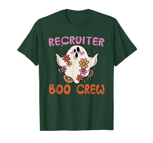 Recruiter Boo Crew Halloween Costume Human Resources HR T-Shirt