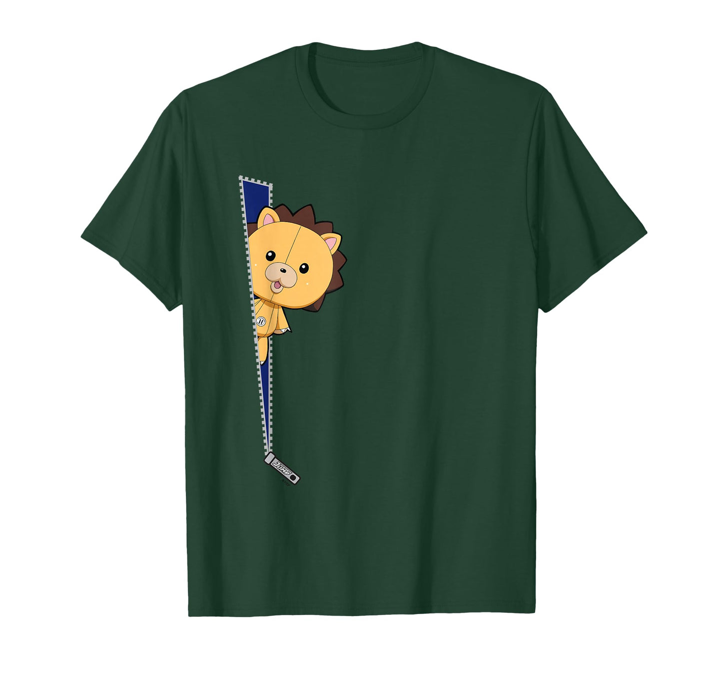 Bleach Kon Stuffed Icon with Zipper Anime T-Shirt