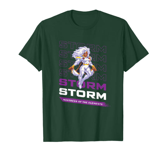Marvel Cosmic Invasion Game Storm X-Men Retro Pixel Graphics T-Shirt