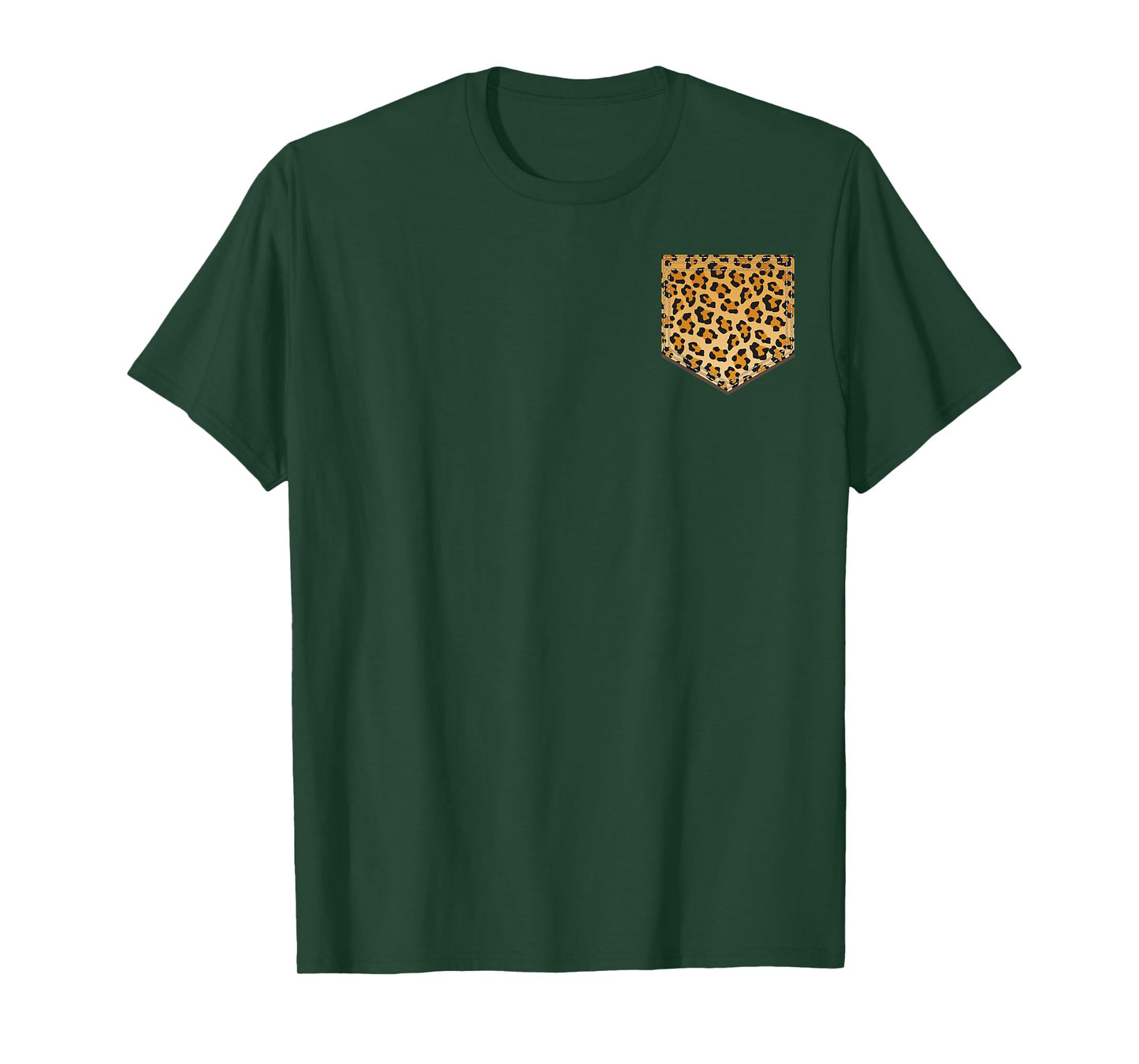 Leopard Print Pocket | Cool Animal Lover Cheetah Gift T-Shirt Small
