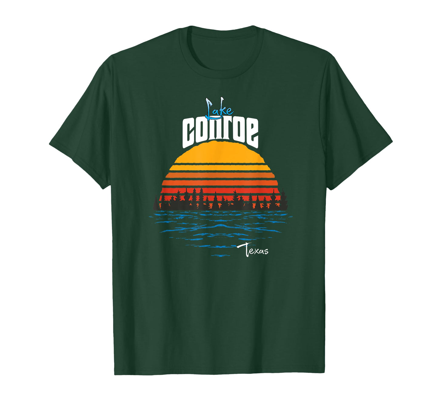 Vintage Lake Conroe Texas Souvenir T-Shirt
