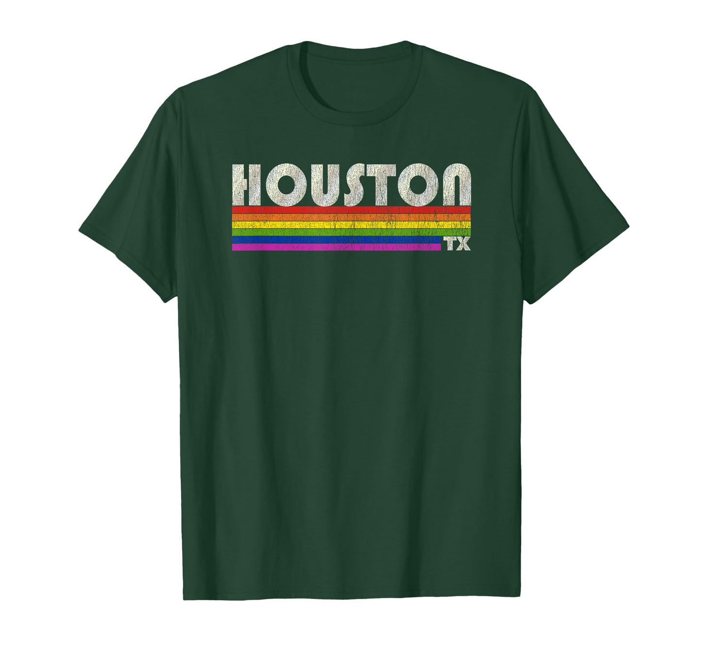 Vintage 80's Style Houston TX Gay Pride Month T-Shirt