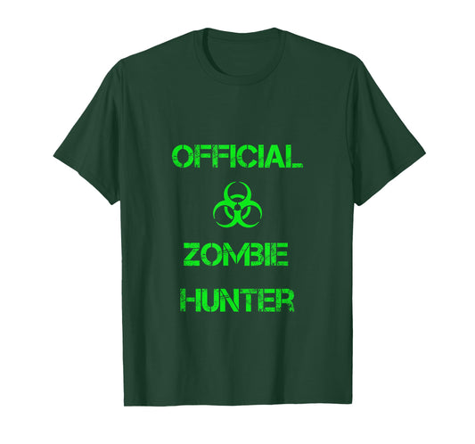 Official Zombie Hunter Halloween Funny Costume T-Shirt