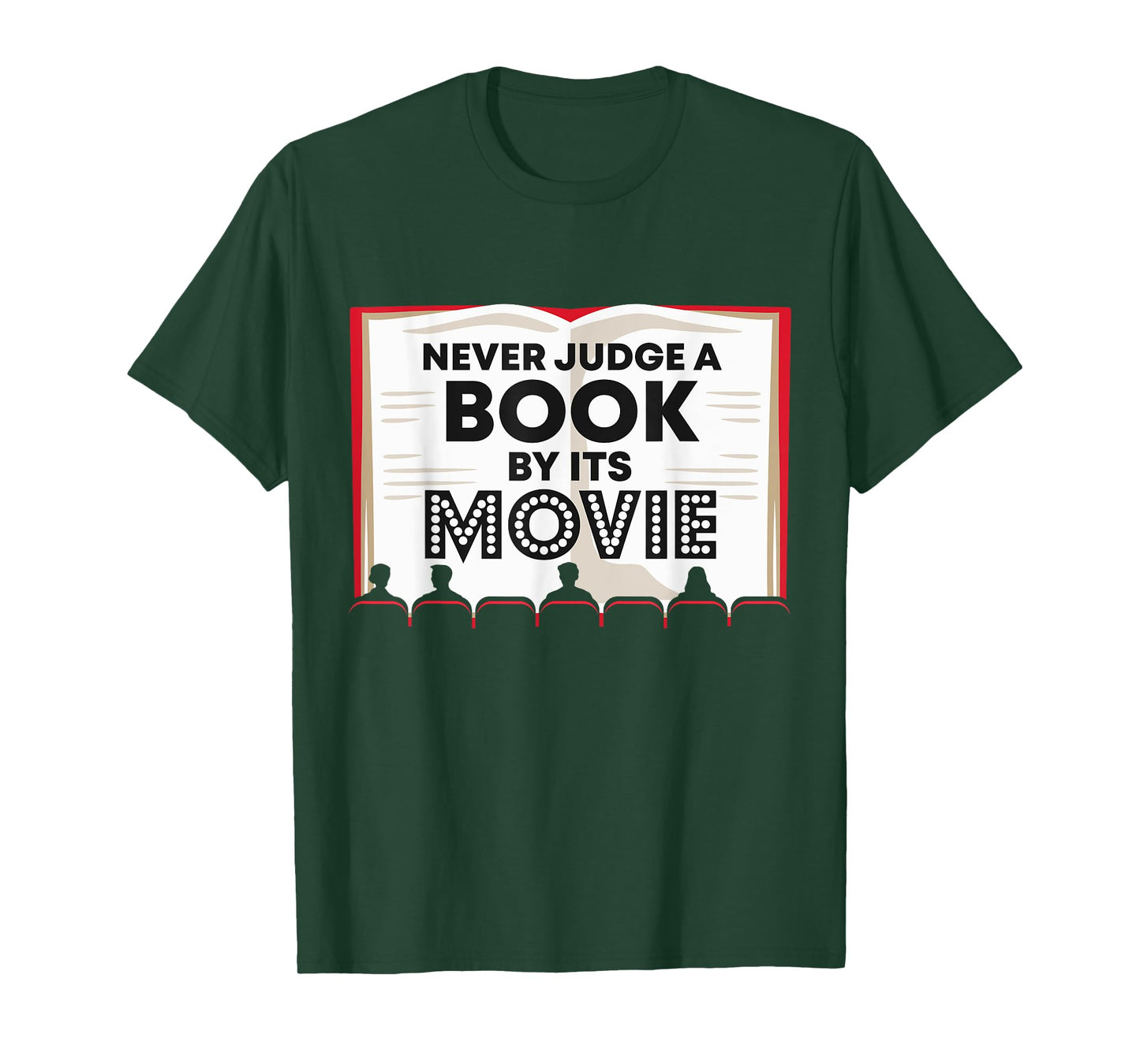 Teacher Shirts Women Men Never Judge a Book by Its Movie T-Shirt