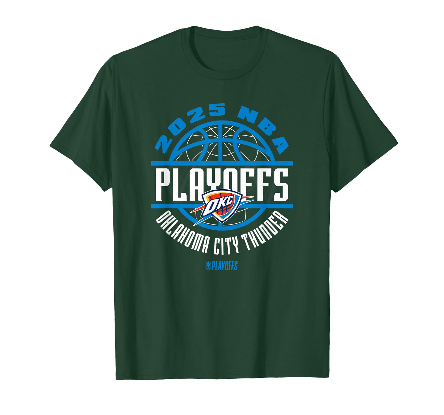 NBA Official Oklahoma City Thunder 2025 Playoffs Game Time T-Shirt