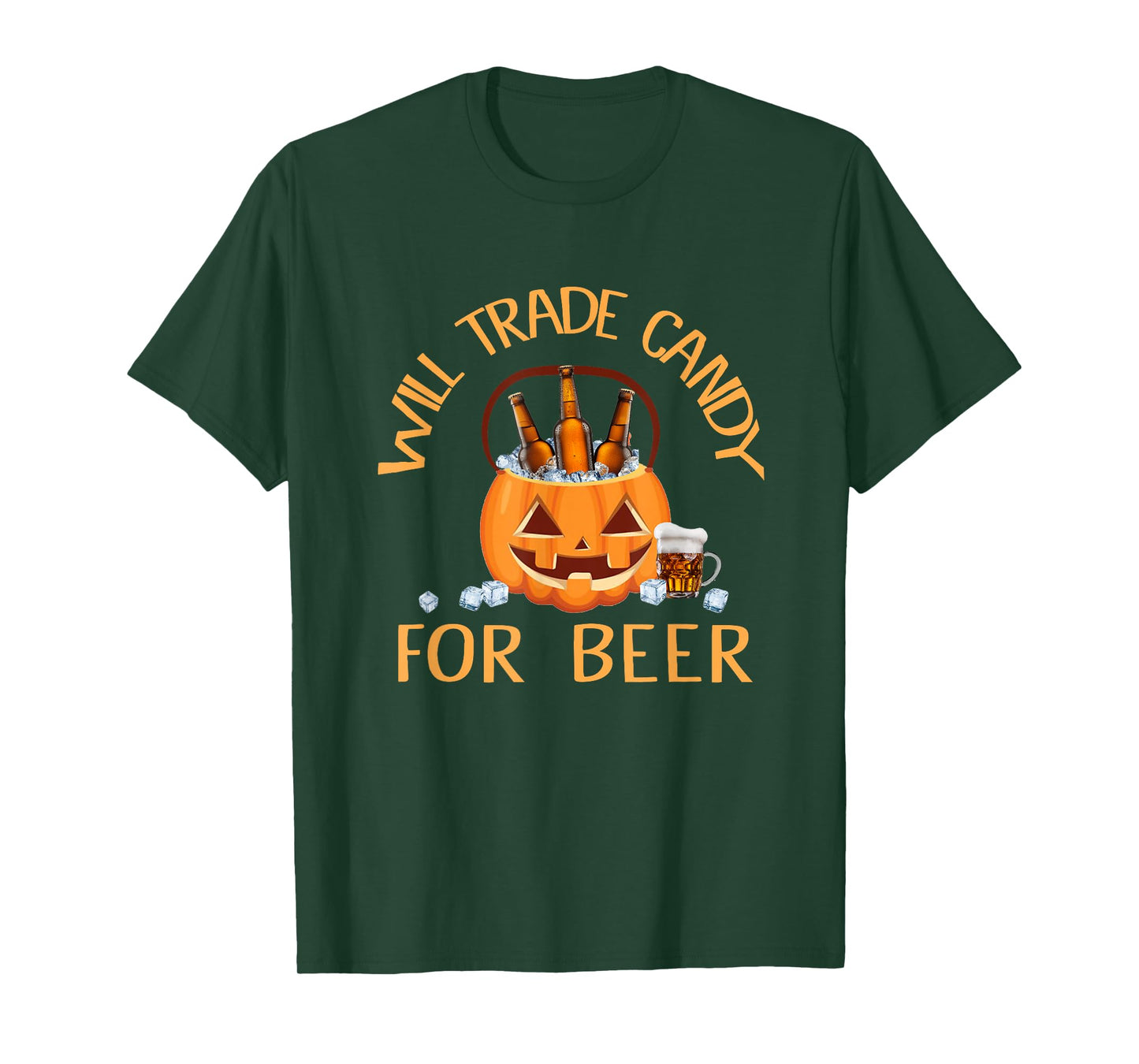 Will trade candy for beer college Halloween costume adult T-Shirt