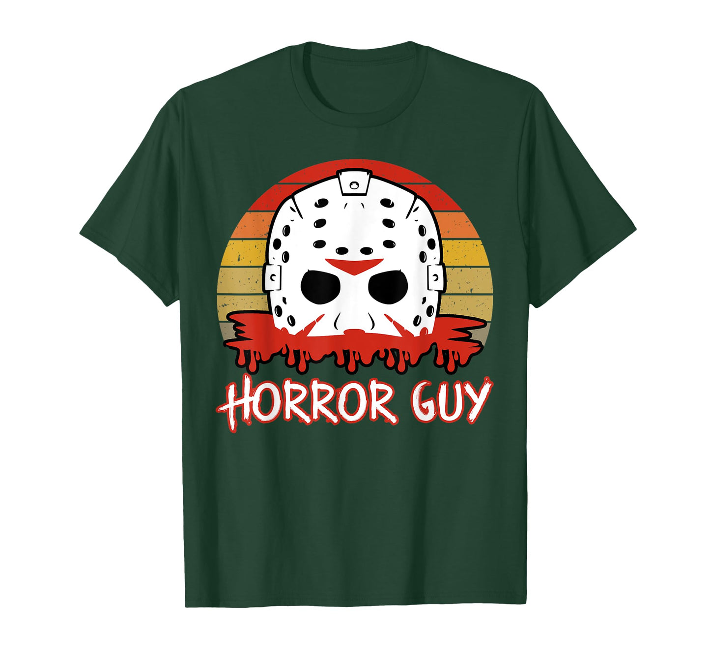 Mens Horror Guy 80s Horror Slasher Movie Fan Halloween T-Shirt