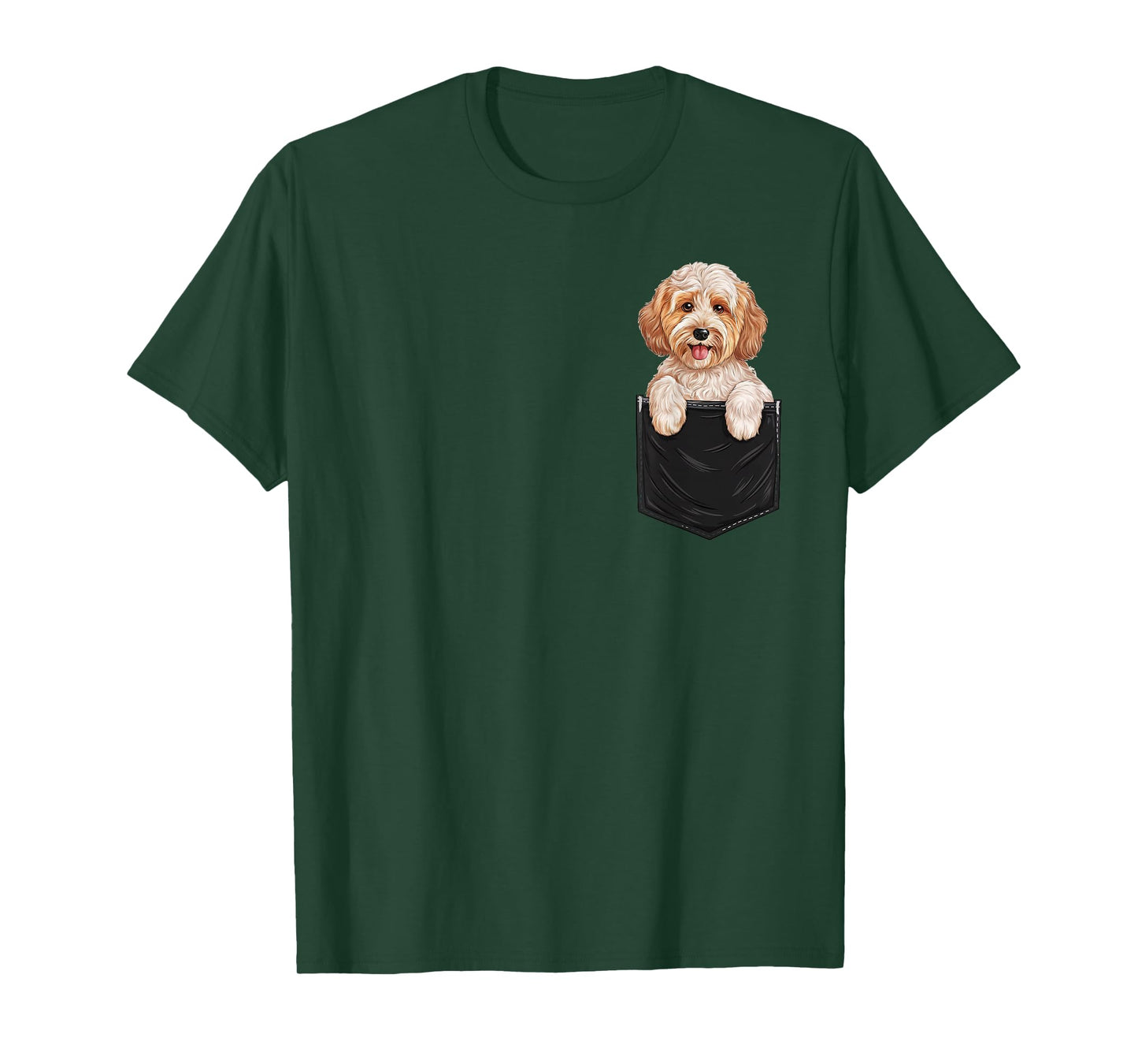 Funny Cockapoo In Pocket Dog Mom Dad T-Shirt