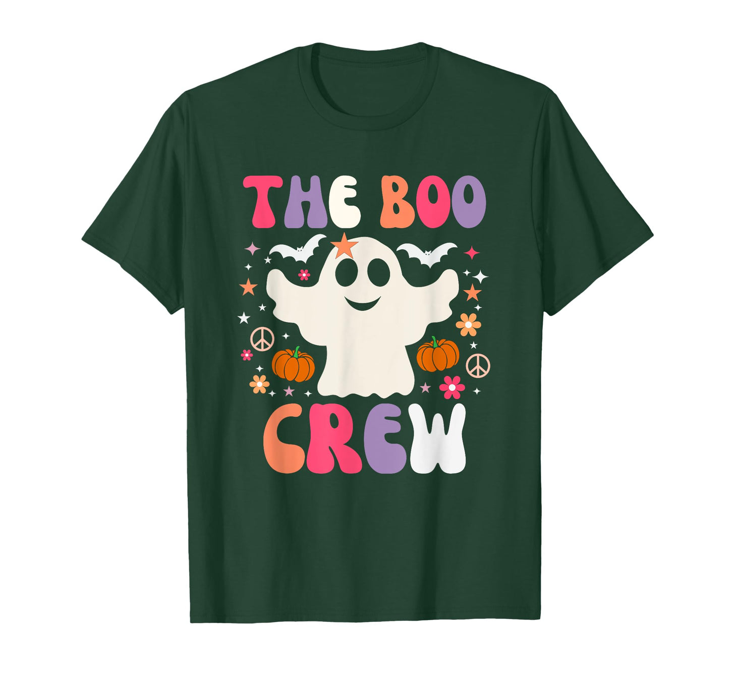 Halloween The Boo Crew - Cute Ghost - Spooky Family Matching T-Shirt