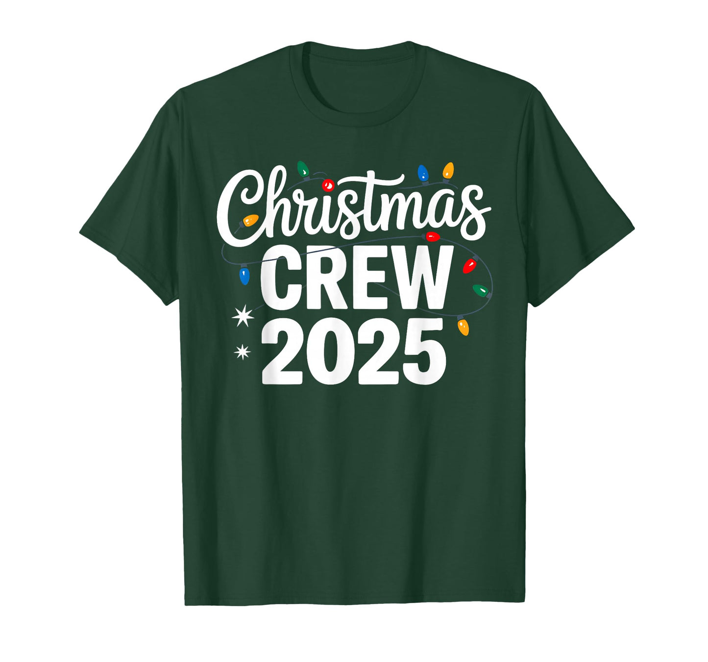 Christmas Crew 2025 Family Christmas Pajamas Xmas Matching T-Shirt