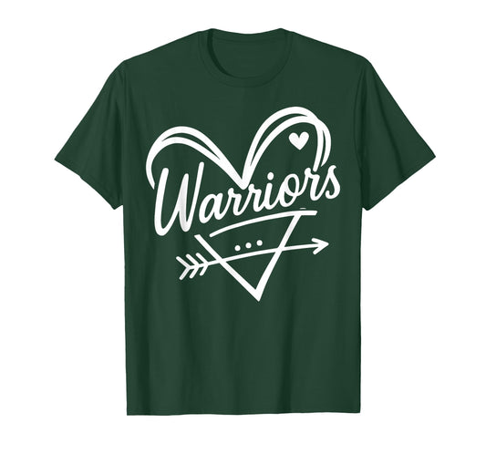 Retro Warriors Heart Apparel for Men Women Kid Boy Girl T-Shirt