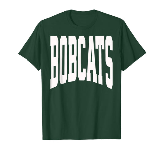 Bobcats Team Mascot School Spirit Game Night Varsity Bobcat T-Shirt