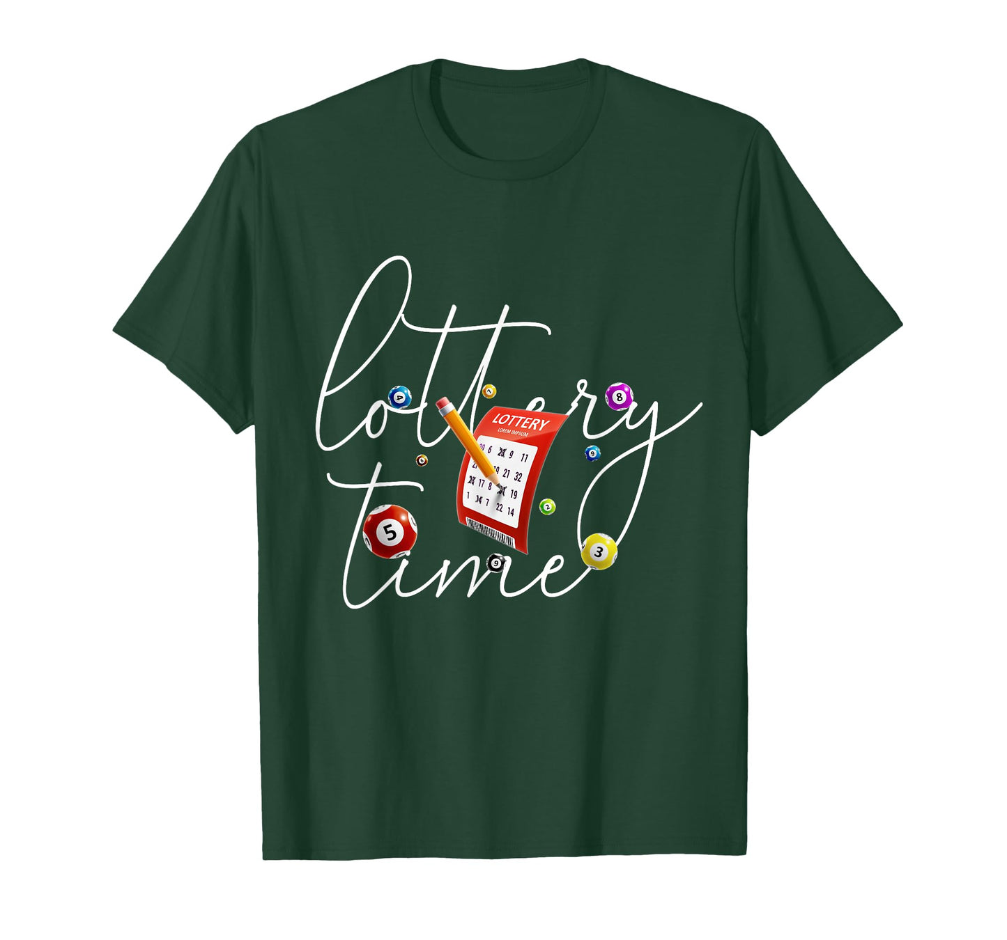 Lottery Scratcher Men Women Lucky Player Funny Bingo T-Shirt