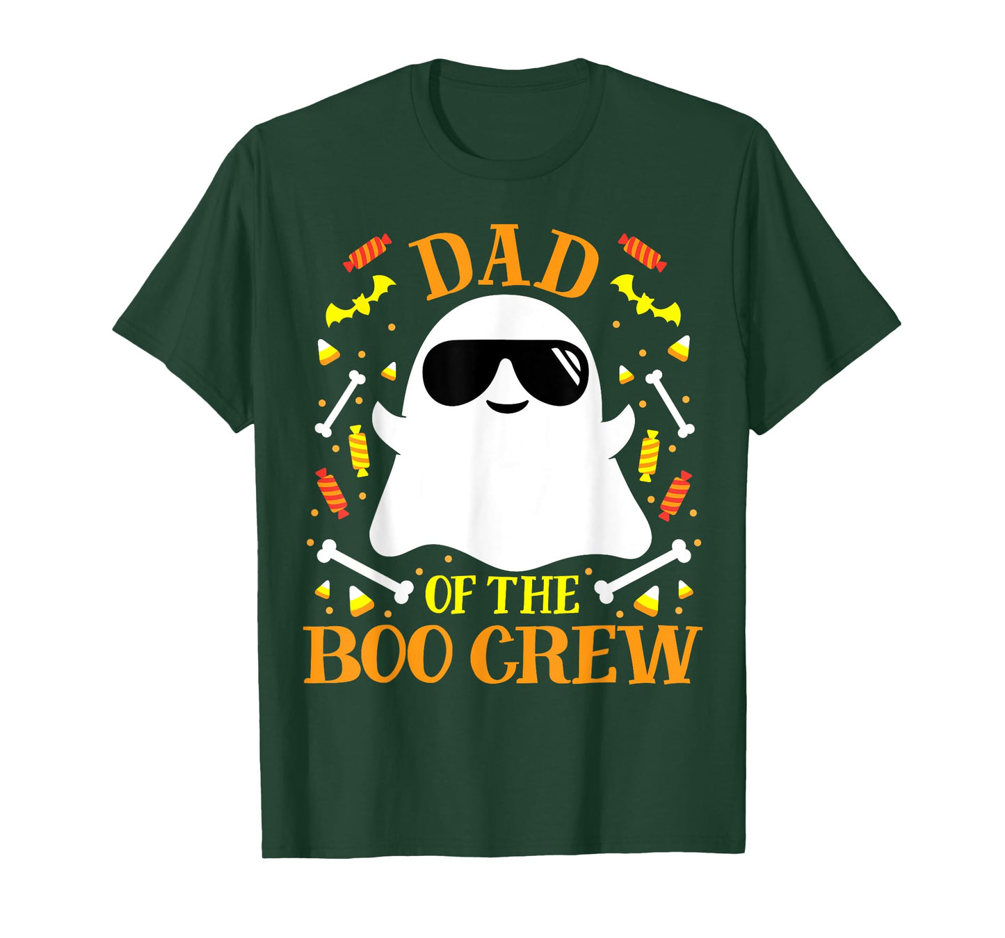 Dad Boo Crew Ghost Matching Family Set Group Men's Halloween T-Shirt