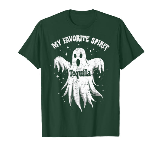 My Favorite Spirit Tequila Drinking Ghost Halloween Costume T-Shirt