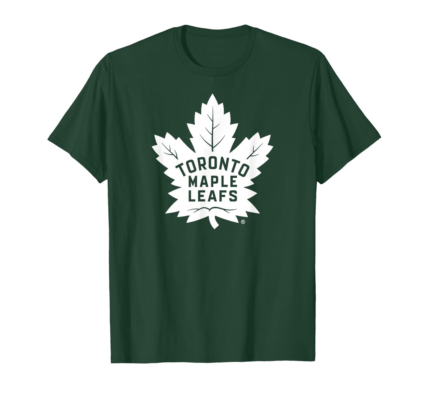 Toronto Maple Leafs Two Tone Black NHL Officially Licensed T-Shirt
