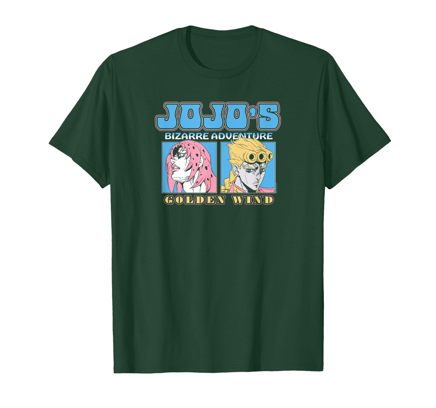 JoJo's Bizarre Adventure Diavolo and Giorno Retro Anime T-Shirt