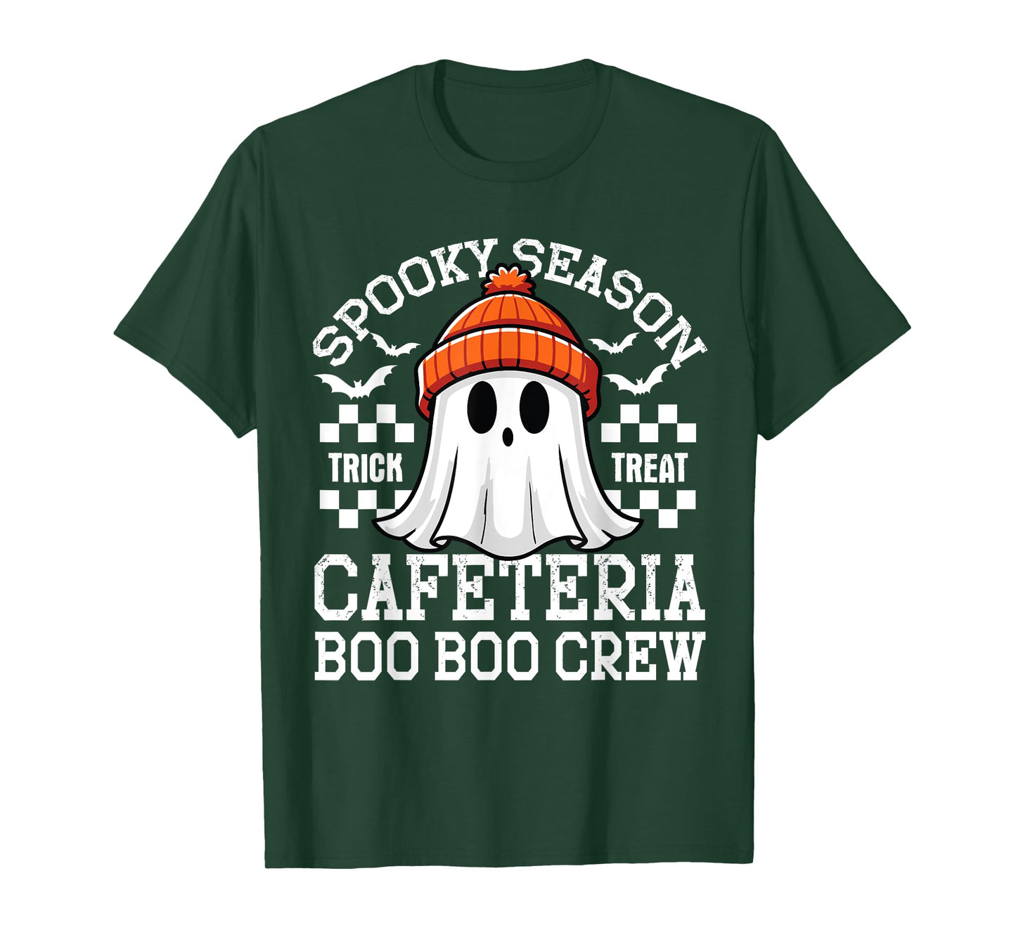 Spooky Season A Cafeteria Boo Crew Teacher Lunch Lady Squad T-Shirt