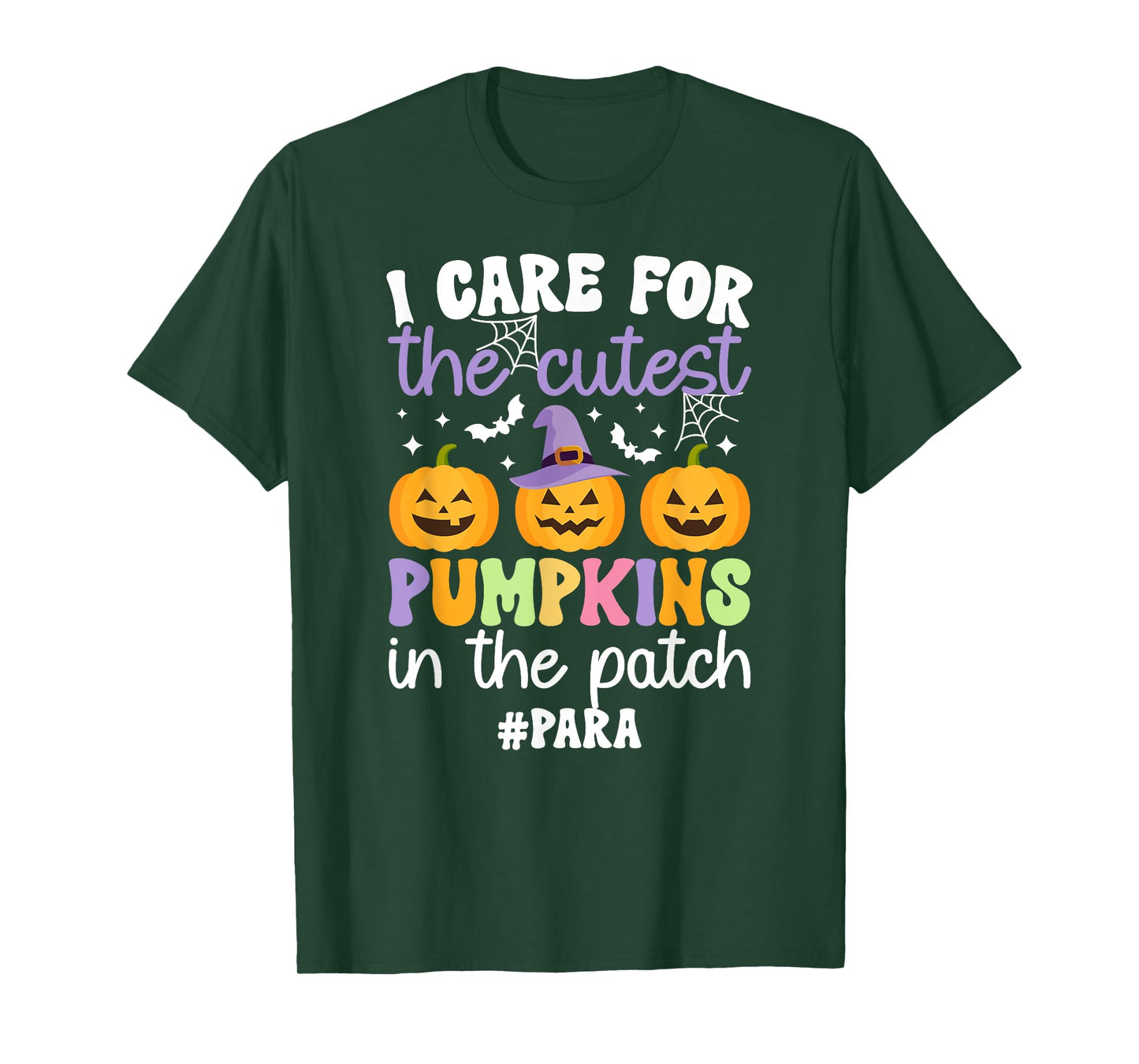 Cutest Pumpkins Spooky Para Halloween Paraprofessional T-Shirt
