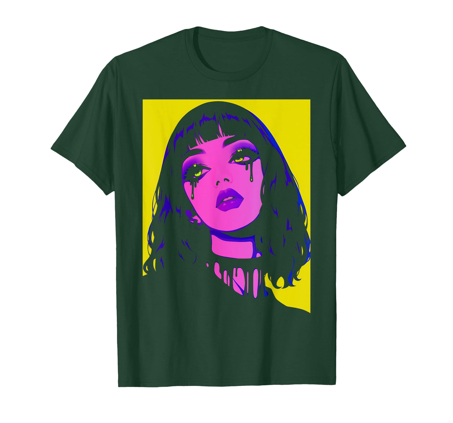 Cybergoth Cybercore Grunge Punk Goth Girl Alt Anime Manga T-Shirt