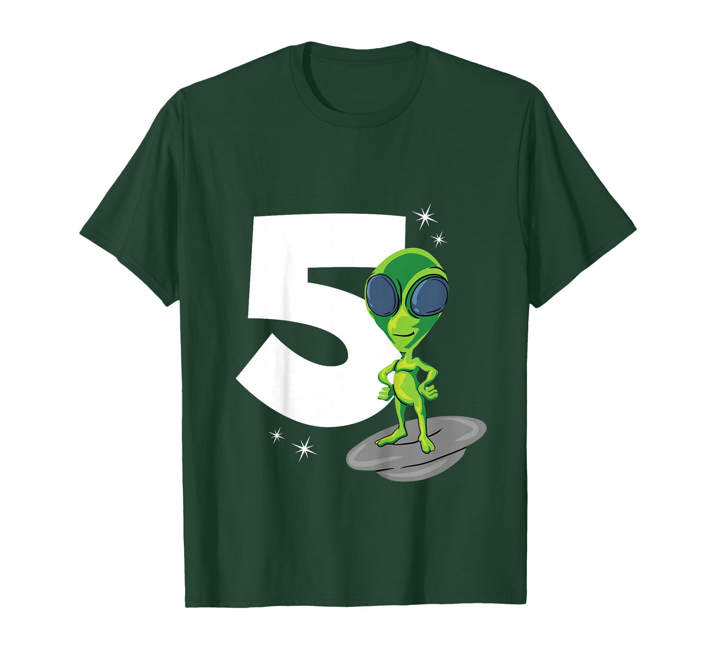 Alien 5 Year Old Boy 5th Birthday T-Shirt