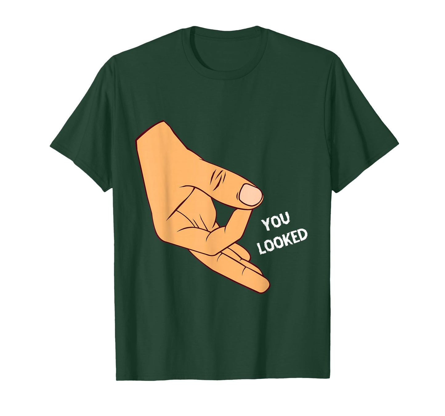 Reingeschaut haha Reingeguckt OK Hand You Looked Game T-Shirt