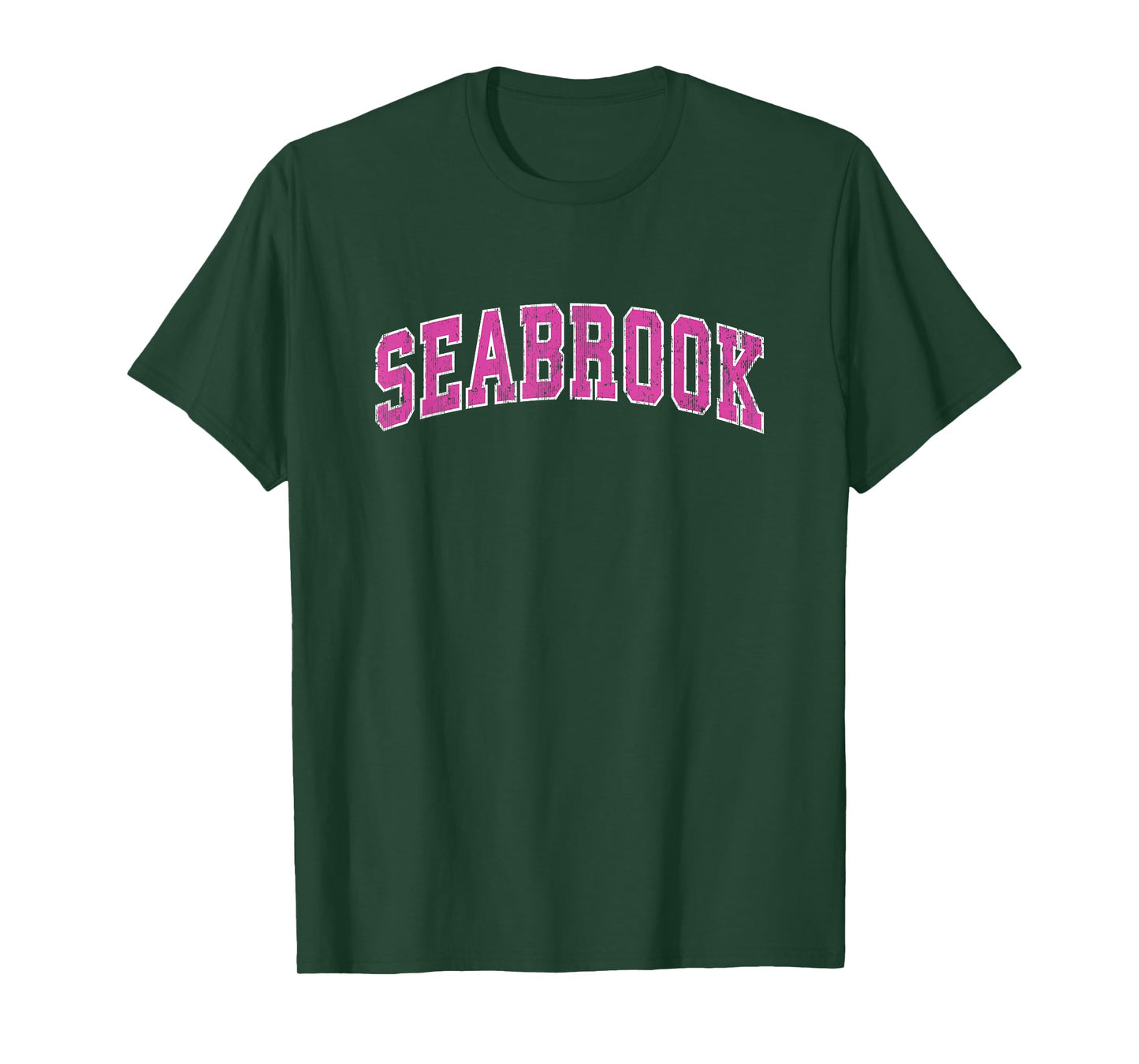 Seabrook Texas TX Vintage Sports Design Pink Design T-Shirt