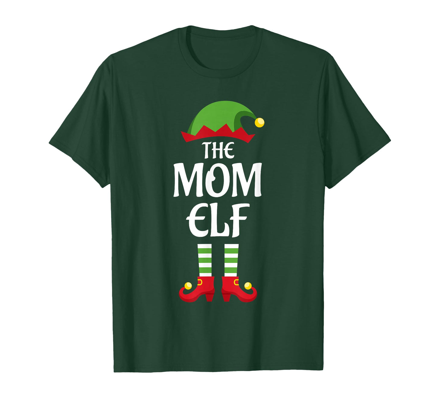 Mom Elf Family Matching Group Christmas T-Shirt