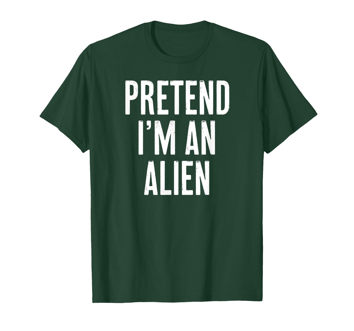 Simple Easy Pretend I'm an Alien Halloween Costume T-Shirt