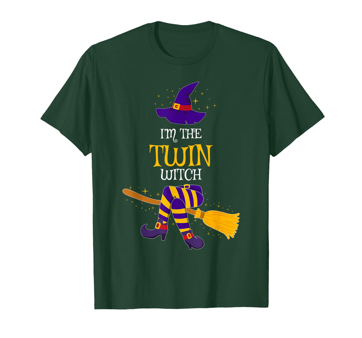 I’m The Twin Witch Family Matching Costume Halloween T-Shirt