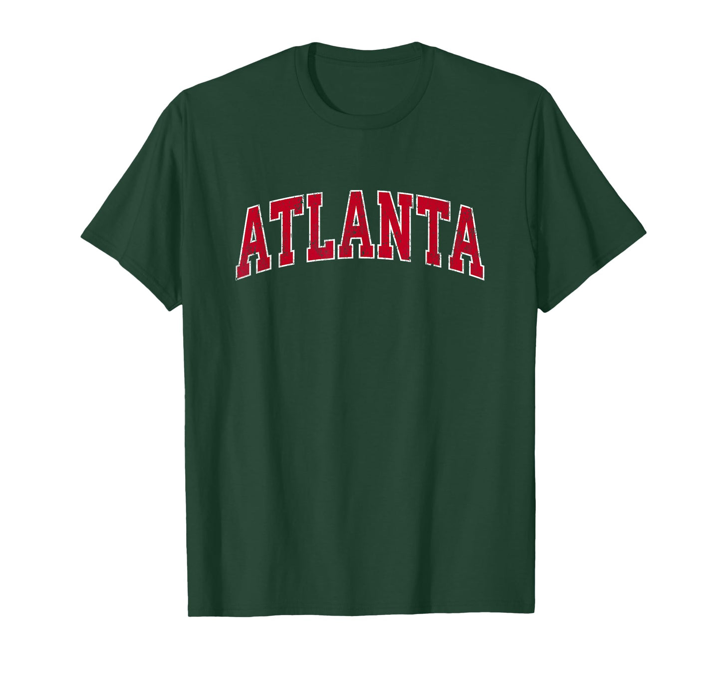 Atlanta Georgia GA Vintage Sports Design Red Design T-Shirt