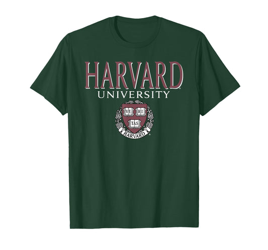 Harvard University Faded Veritas Crest T-Shirt