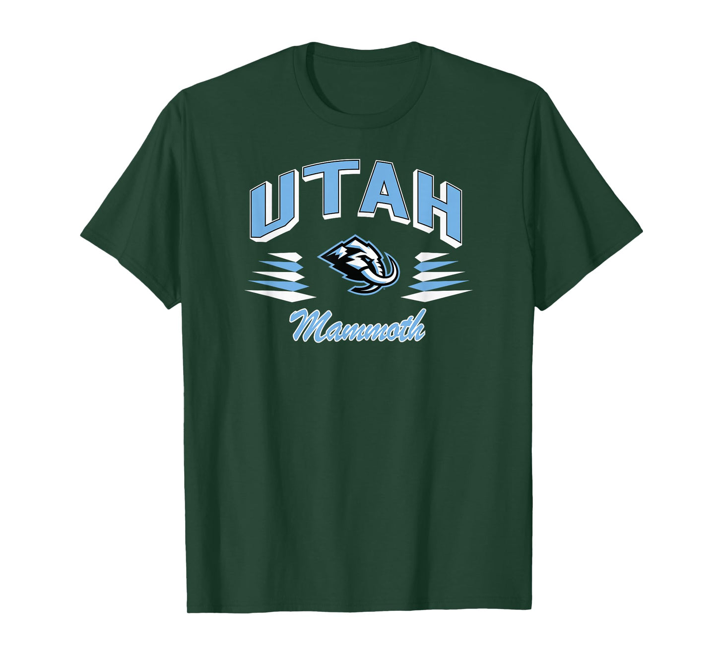 Utah Mammoth Retro Diamond Dark Heather Officially Licensed T-Shirt