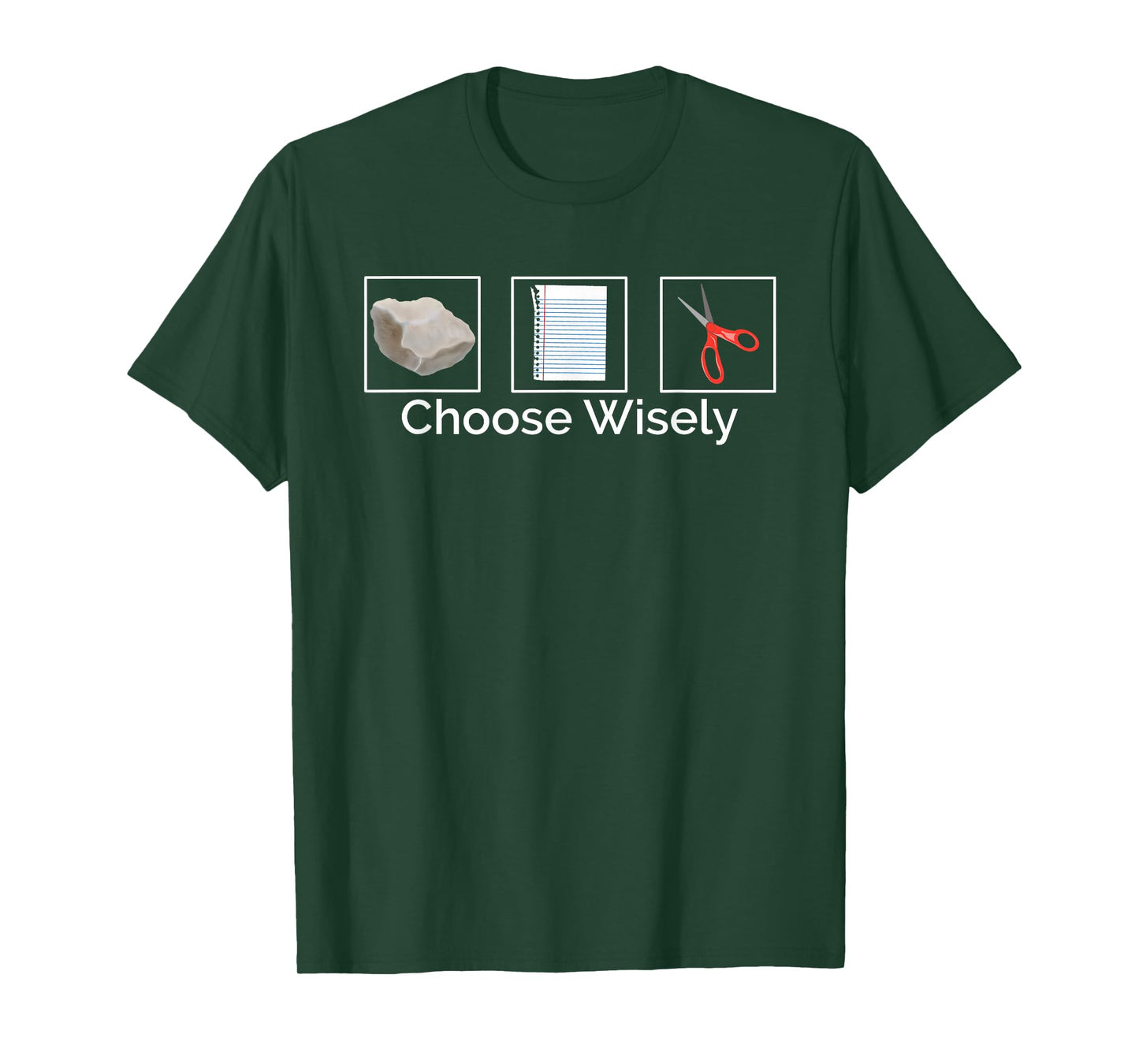 Rock Paper Scissors Choose Wisely T-Shirt