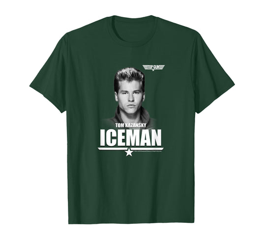 Top Gun Tom Kazansky The Iceman Portrait T-Shirt