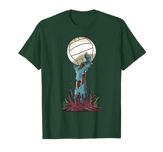 Zombie Hands Volleyball Funny Halloween Horror Scary Costume T-Shirt