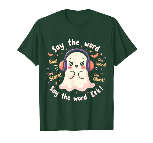 Halloween Audiologist Cute Ghost Spooky Audiology T-Shirt