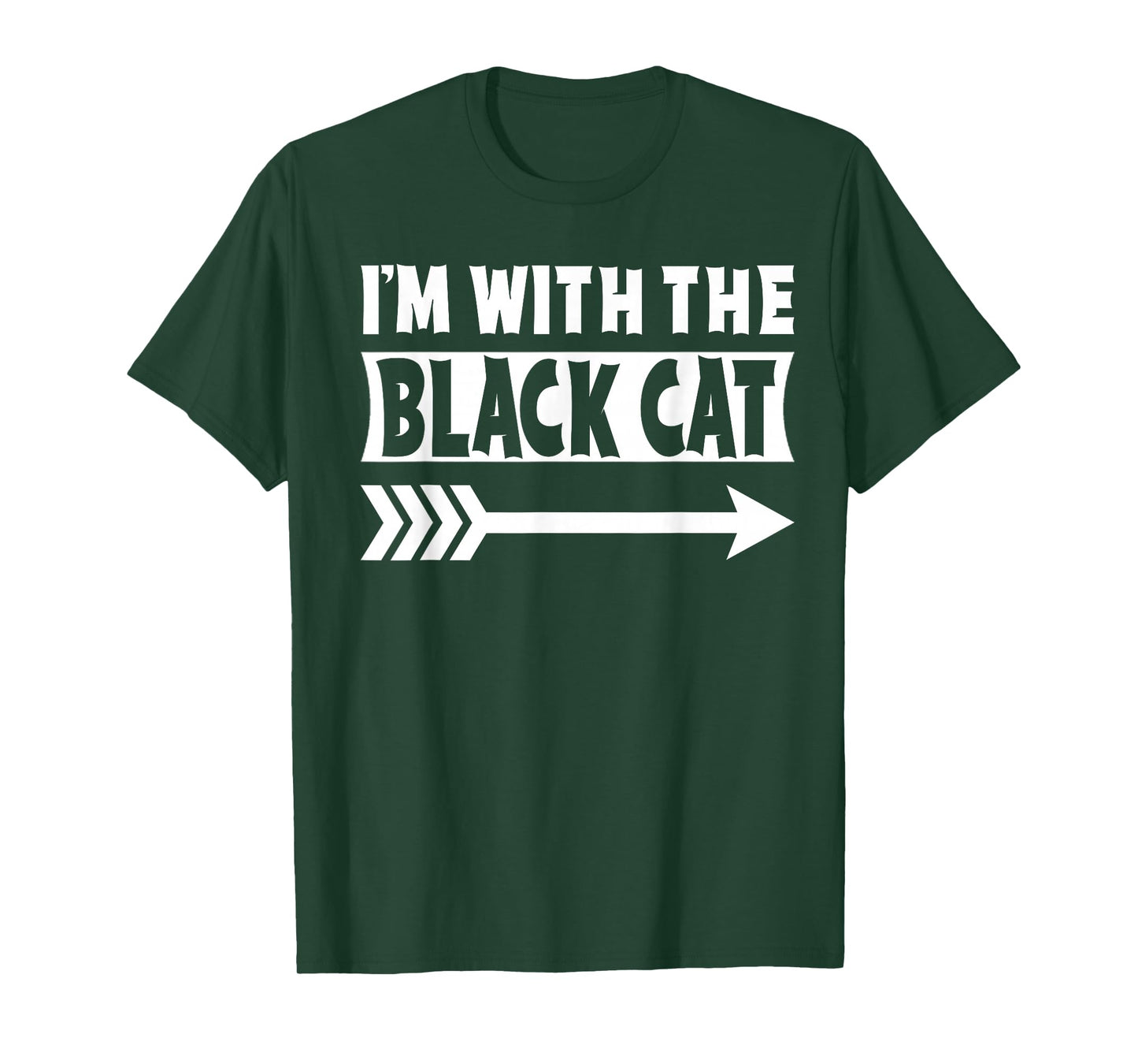I'm With The Black Cat Halloween Costume Black Cat Halloween T-Shirt