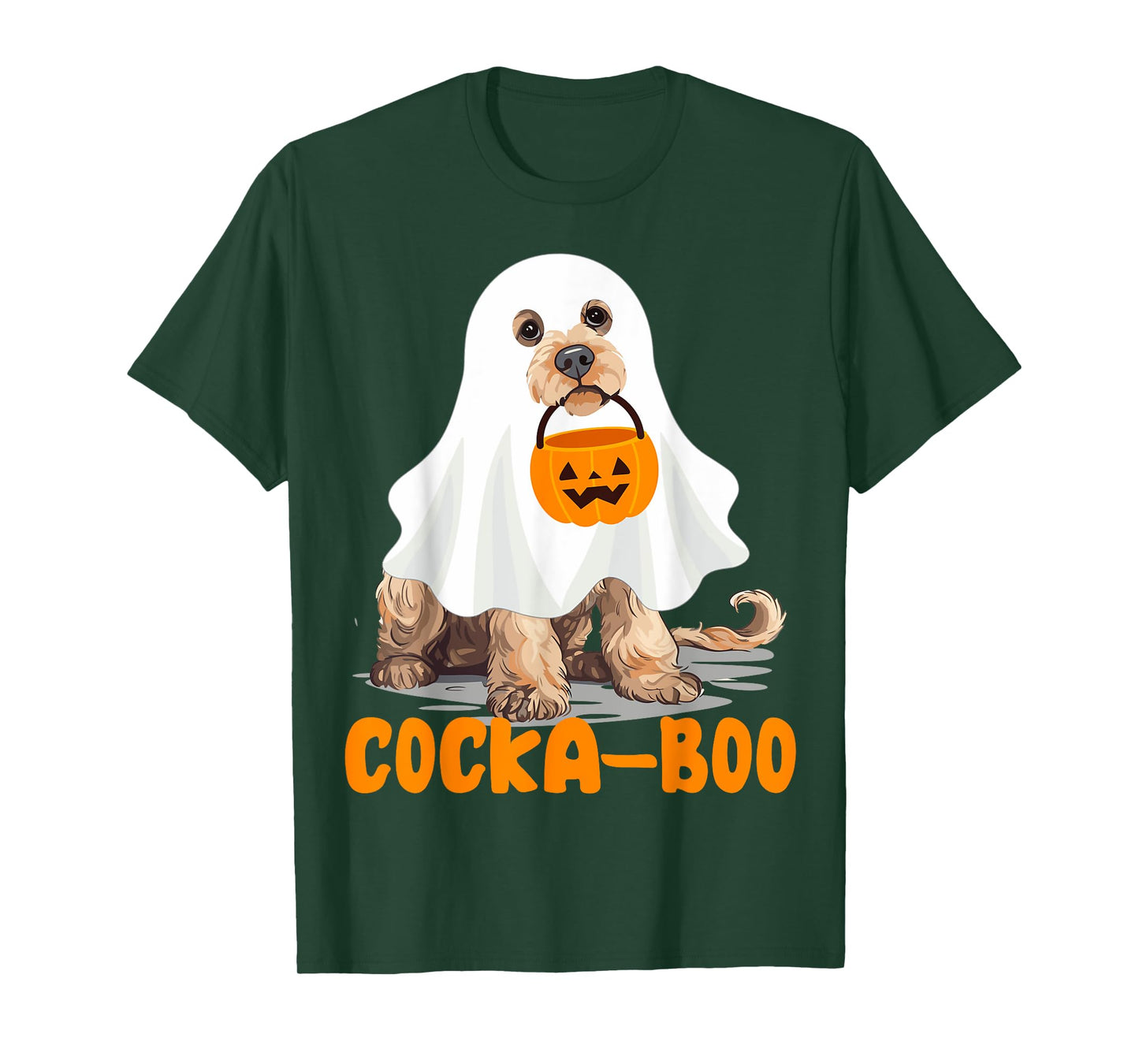 Cocka-boo Funny Boo Ghost Halloween Costume Cockapoo Lovers T-Shirt