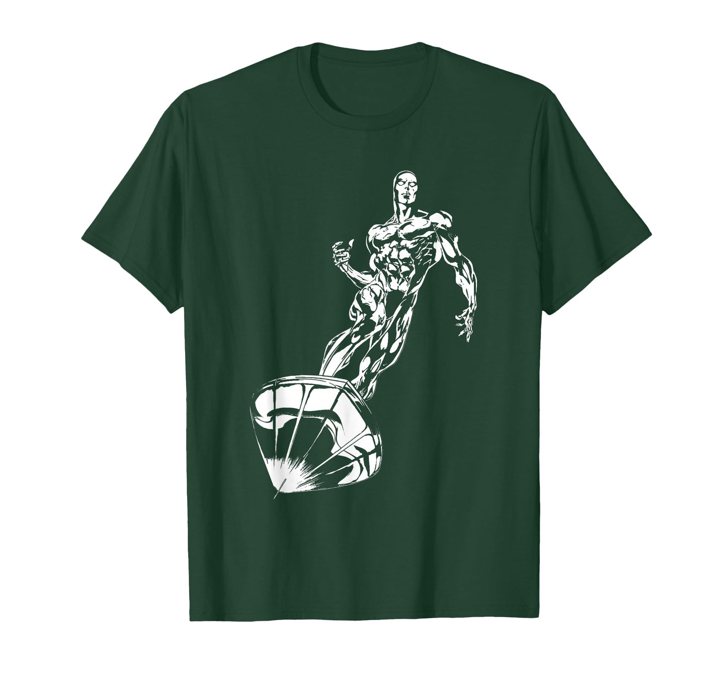 Marvel Comics Retro Classic Silver Surfer Full Body Portrait T-Shirt