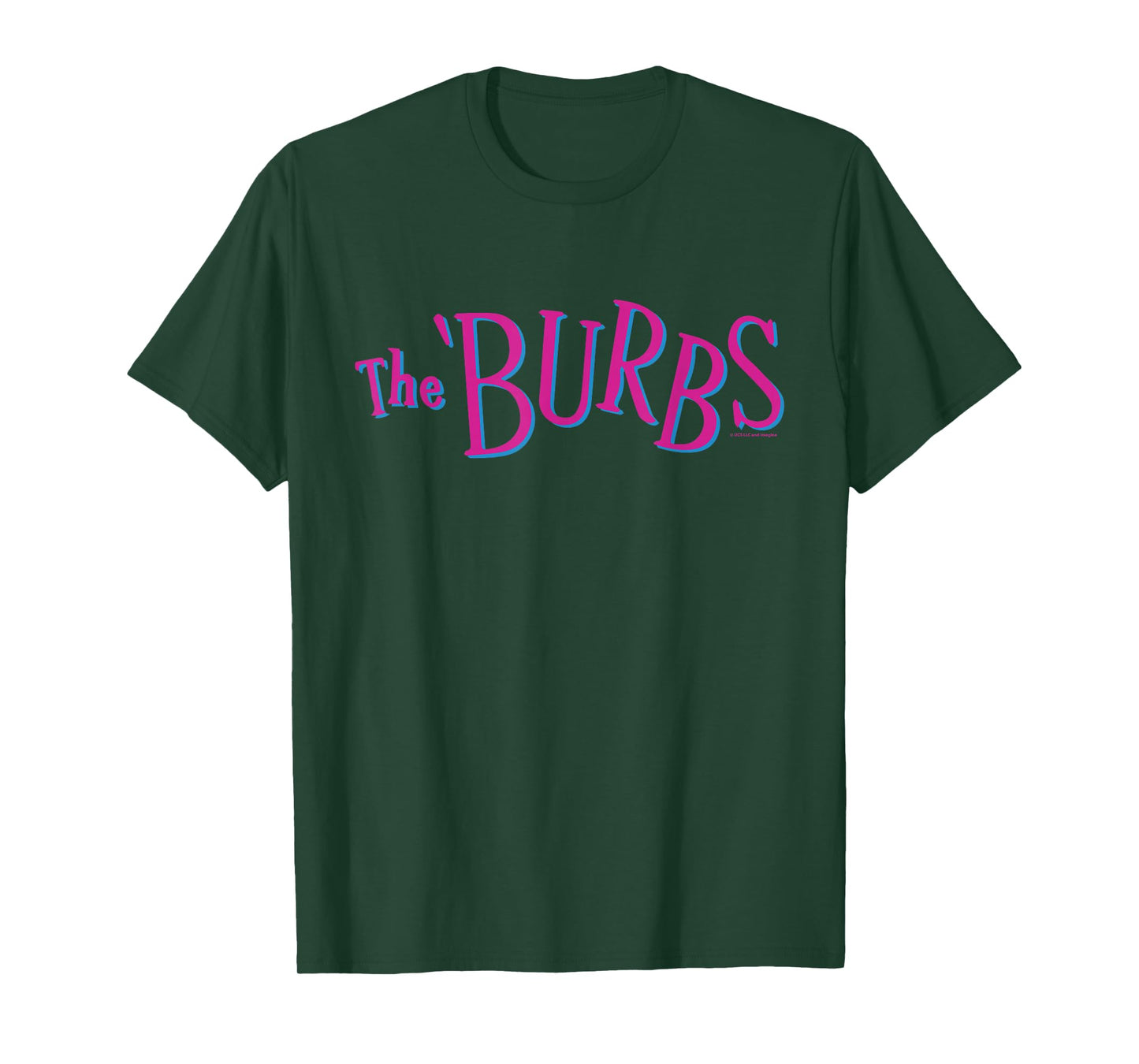 The ’Burbs Pink and Blue Retro Logo T-Shirt