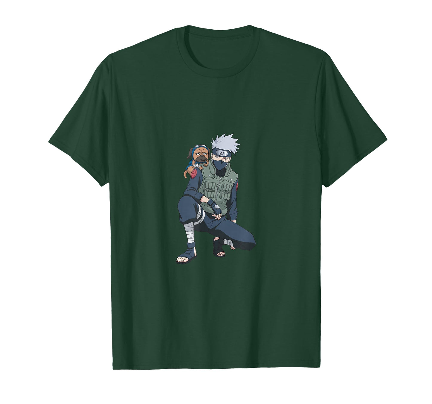 Naruto Shippuden Kakashi & Pakkun T-Shirt Small