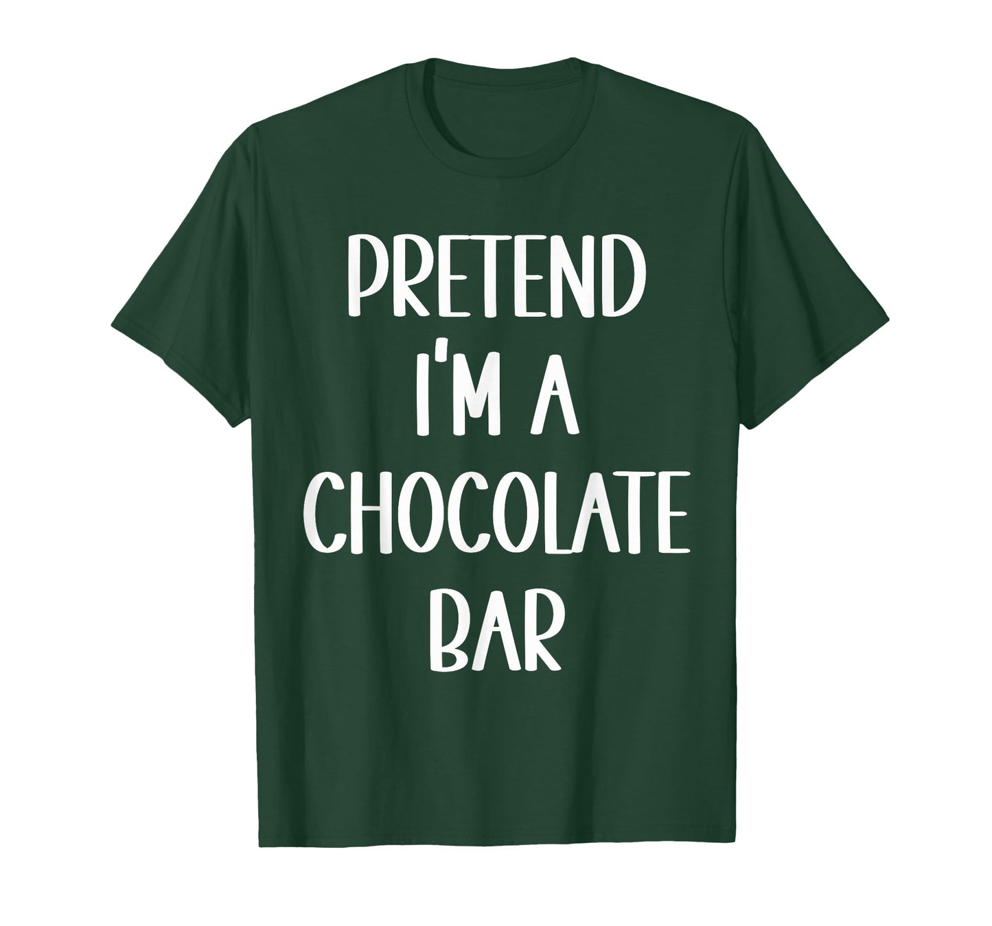 Pretend I'm A Chocolate Bar Costume Halloween Lazy Easy T-Shirt