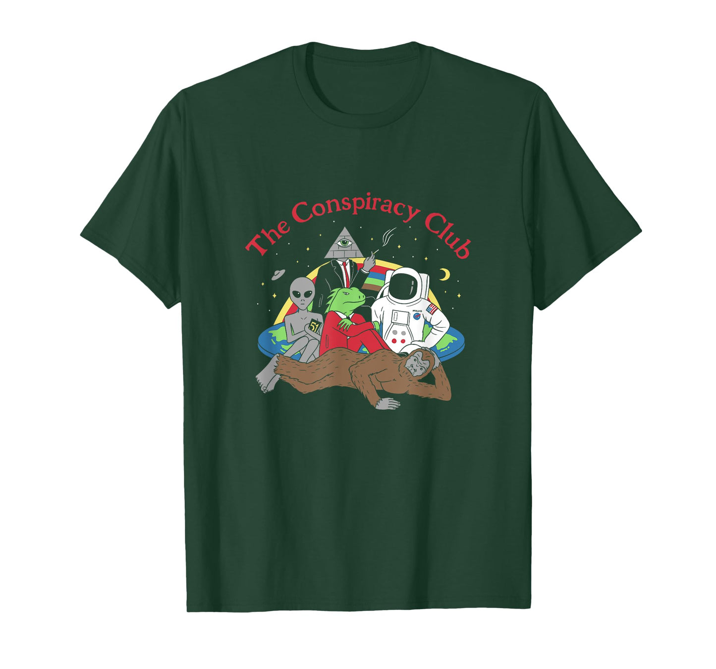 The Conspiracy Club Funny Parody T-Shirt