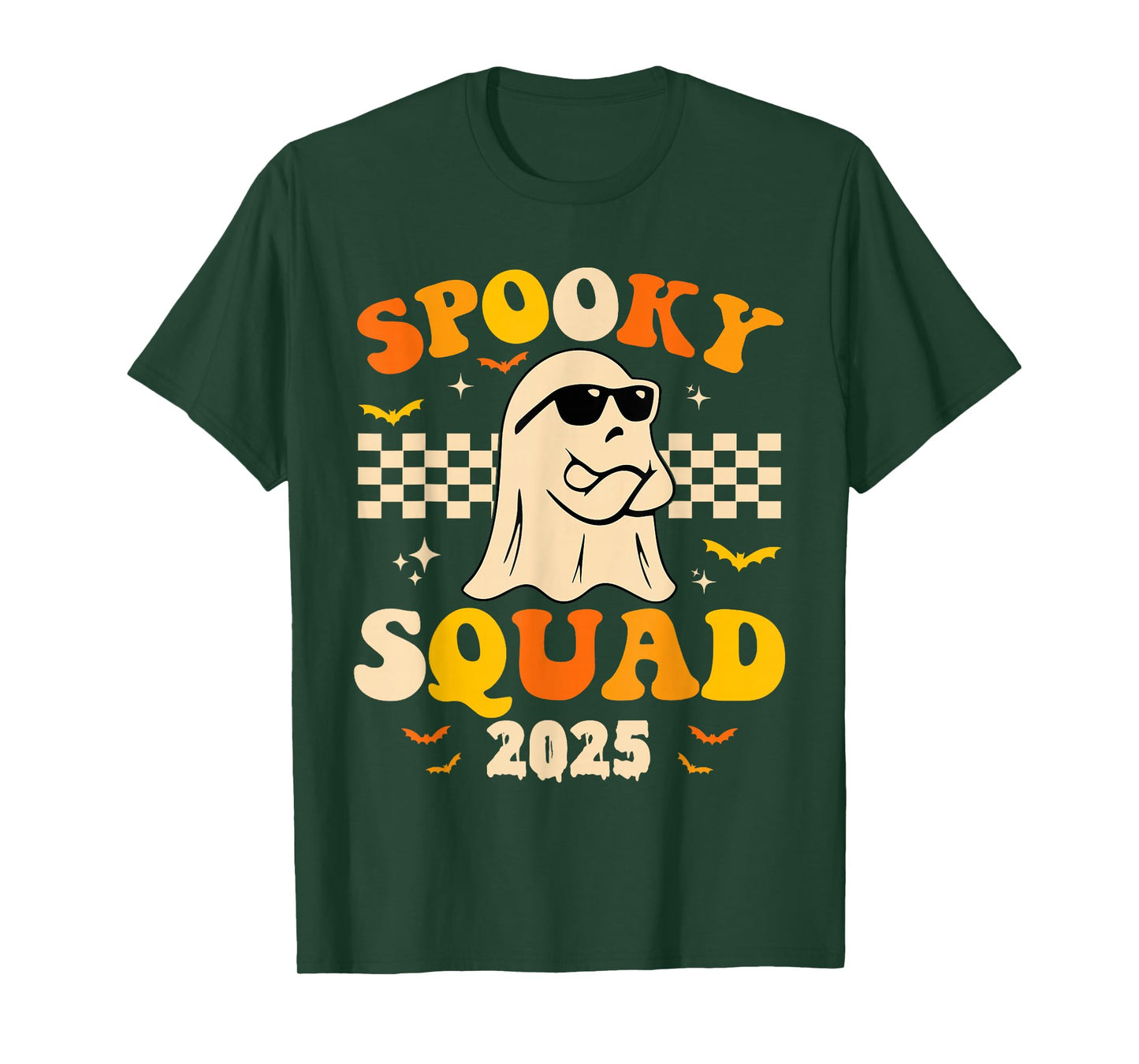 Spooky Squad 2025 Spooky Season Funny Boo Boy Girl Halloween T-Shirt