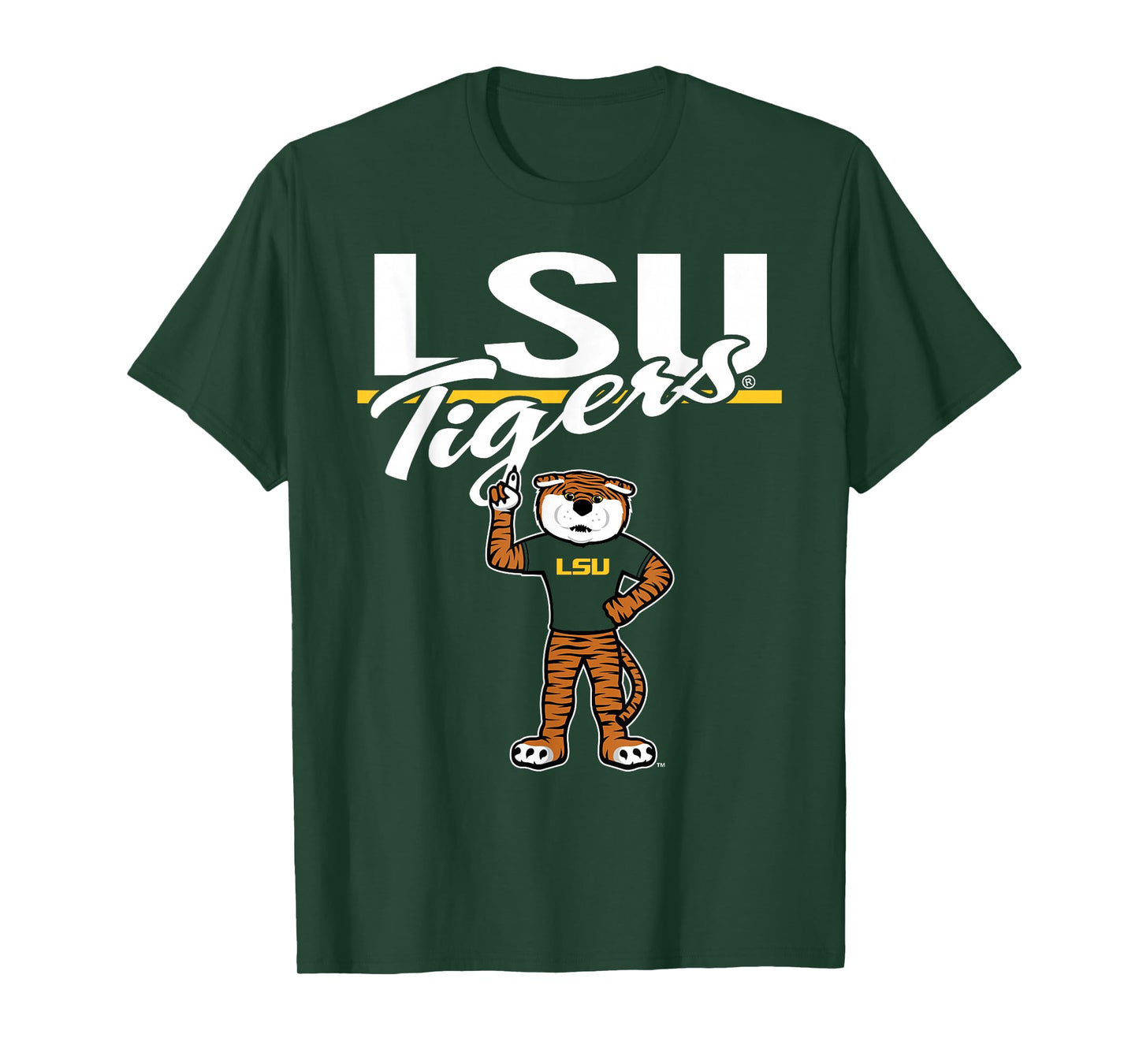 LSU Tigers Mascot Purple Officially Licensed T-Shirt