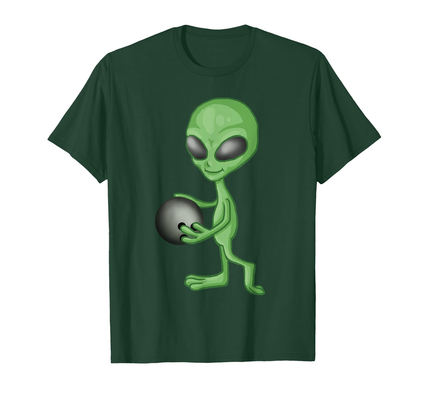 Alien Bowling Funny Bowler T-Shirt