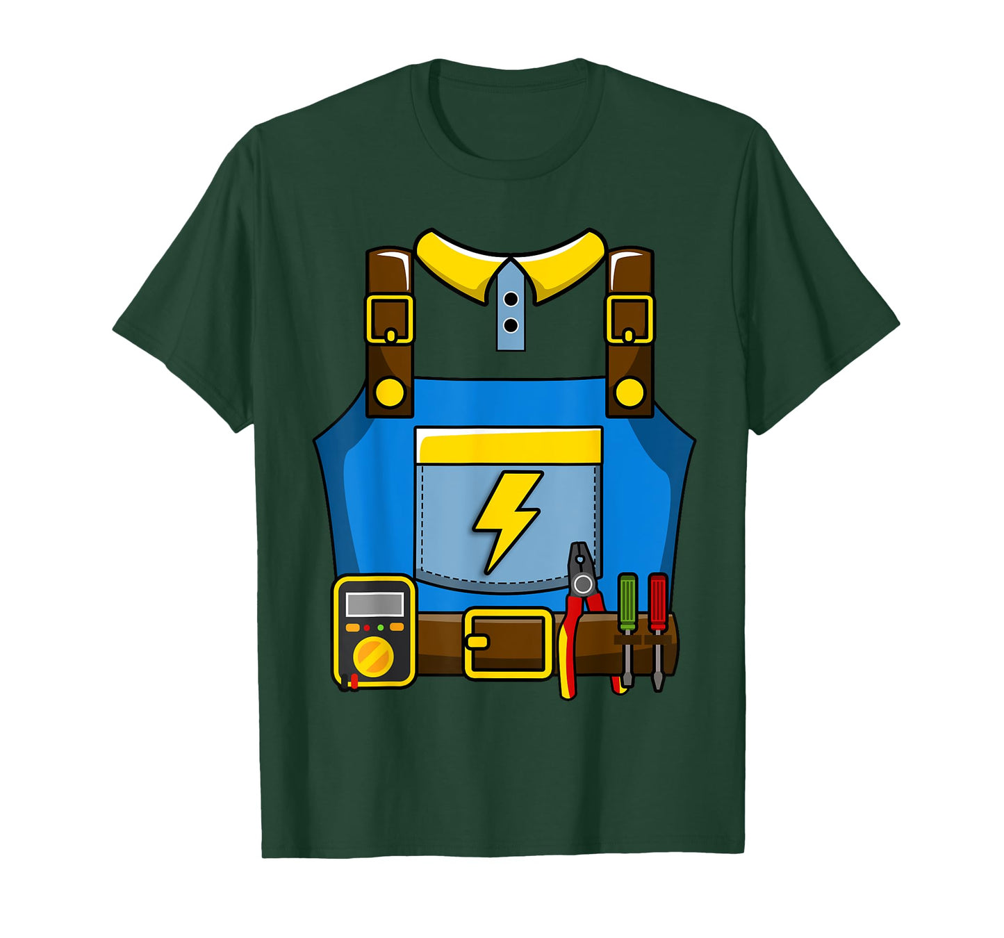 Adult Kid Halloween Lineman Electrician Costume T-Shirt